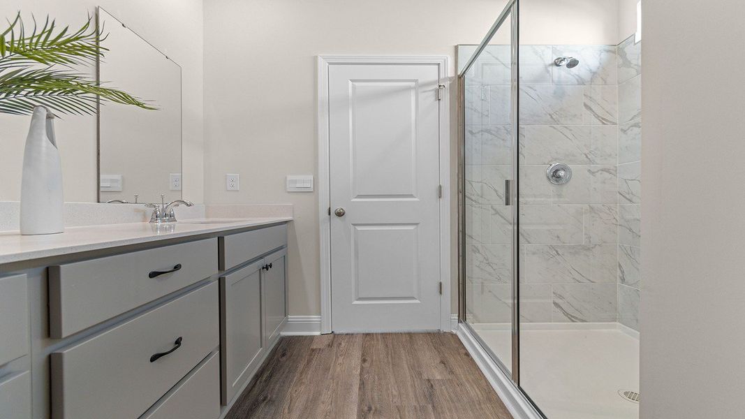 Furnished interior view inside a new home in The Bluffs at Mill Creek, Florence (Image 12).