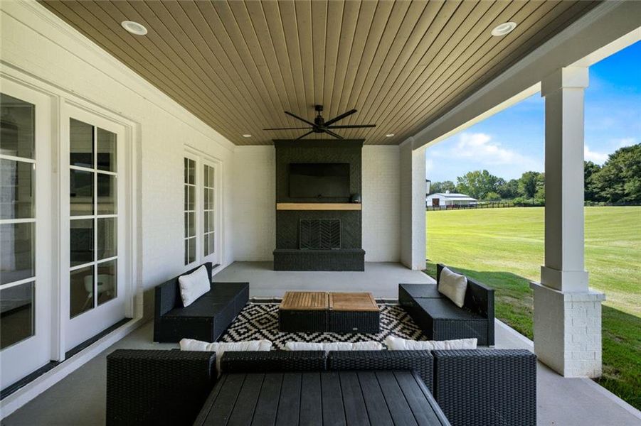 Exterior details and patio area of a home in , Bishop (Image 42). Exterior details and patio area of a home in , Bishop (Image 42).