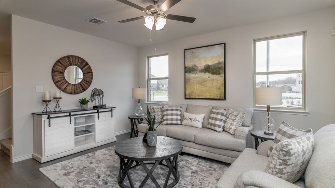 Furnished interior view inside a new home in Liberty Crossing, Royse City (Image 7).