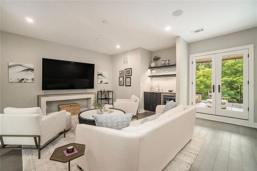 Furnished interior view inside a new home in , Atlanta (Image 45).