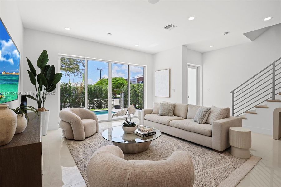 Furnished interior view inside a new home in , Fort Lauderdale (Image 13). Furnished interior view inside a new home in , Fort Lauderdale (Image 13).