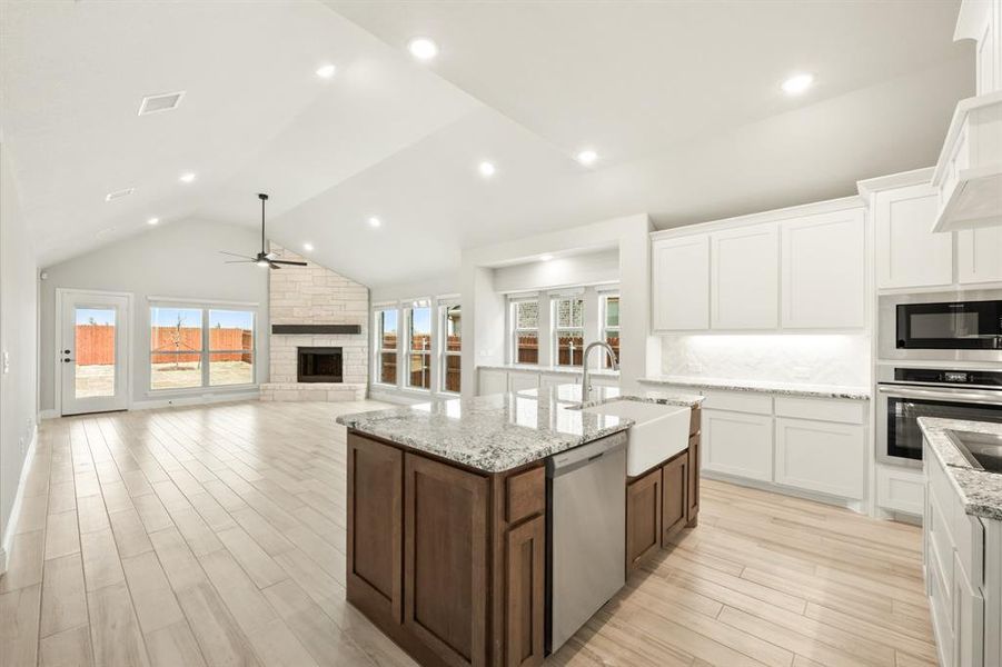 Furnished interior view inside a new home in The Retreat at North Grove 60, Waxahachie (Image 4).