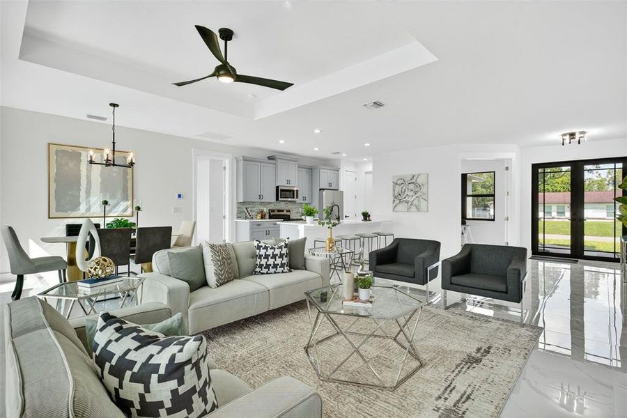 Furnished interior view inside a new home in , Lehigh Acres (Image 23).