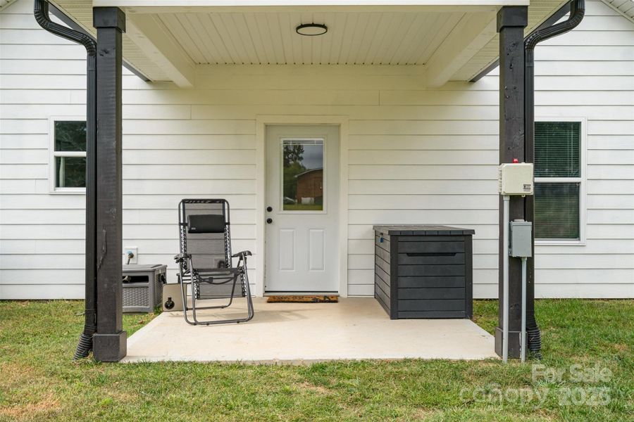 Exterior details and patio area of a home in , Shelby (Image 3). Exterior details and patio area of a home in , Shelby (Image 3).