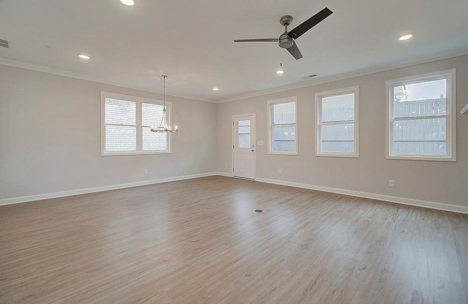 Spacious, unfurnished interior of a new home in Elliott Green, Powder Springs (Image 8). Spacious, unfurnished interior of a new home in Elliott Green, Powder Springs (Image 8).