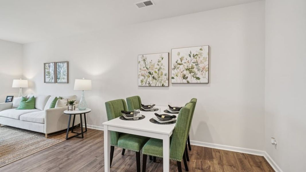 Furnished interior view inside a new home in Brookside Ridge Townhomes, Greer (Image 10).