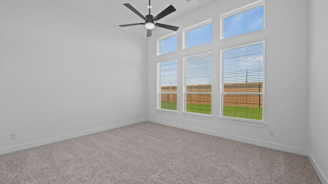 Representative unfurnished interior of a home built from the Rivers by Chesmar Homes in Sofi Lakes, Katy (Image 19).