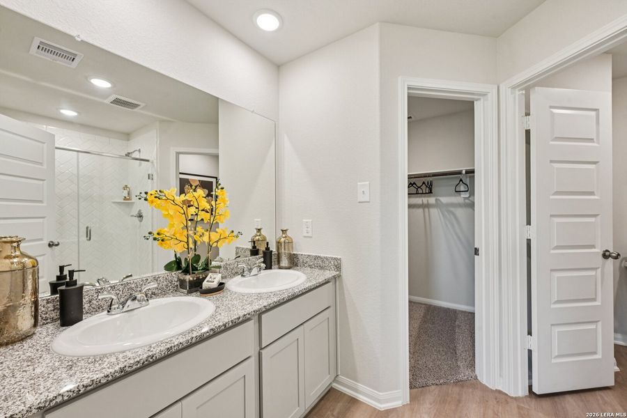 Furnished interior view inside a new home in Red Hawk Landing, San Antonio (Image 23).
