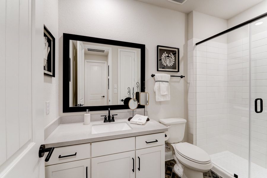 Representative furnished interior of a home built from the Messina by Beazer Homes in Bridgeland, Cypress (Image 13).