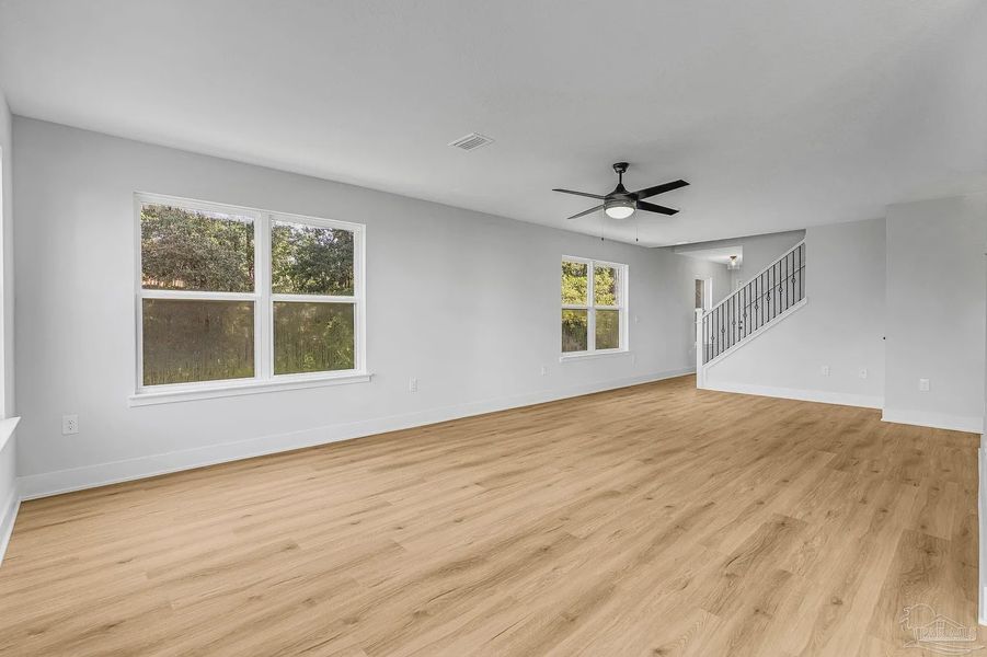 Spacious, unfurnished interior of a new home in Pine Top, Cantonment (Image 11). Spacious, unfurnished interior of a new home in Pine Top, Cantonment (Image 11).