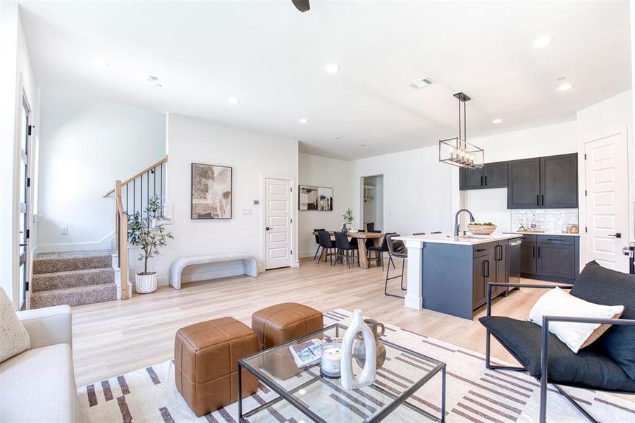 Furnished interior view inside a new home in , Rowlett (Image 11). Furnished interior view inside a new home in , Rowlett (Image 11).