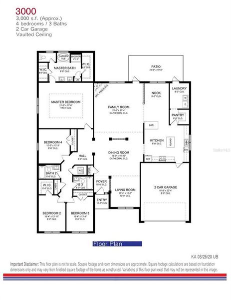 2D floor plan layout of this home in , Ocala, FL (Image 3).