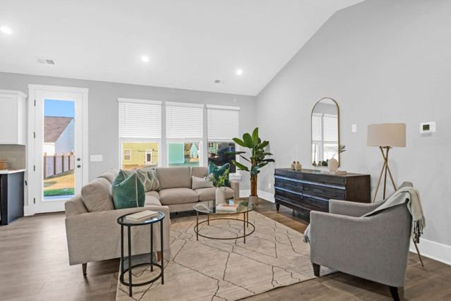 Representative furnished interior of a home built from the Milo P by True Homes in Homecoming, Ravenel (Image 10).