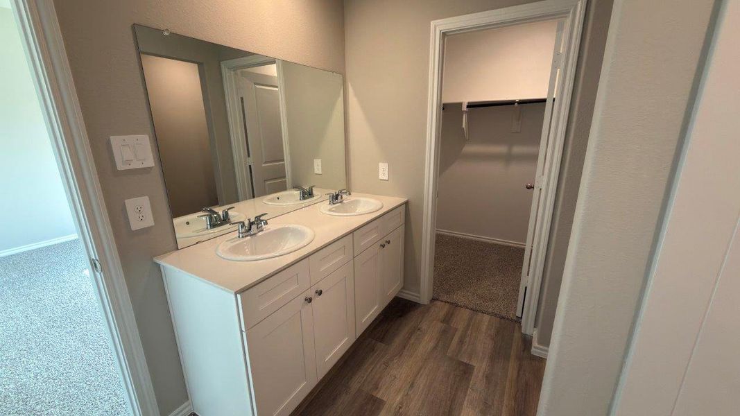 Furnished interior view inside a new home in Lonestar at Liberty Trails, Fort Worth (Image 7). Furnished interior view inside a new home in Lonestar at Liberty Trails, Fort Worth (Image 7).
