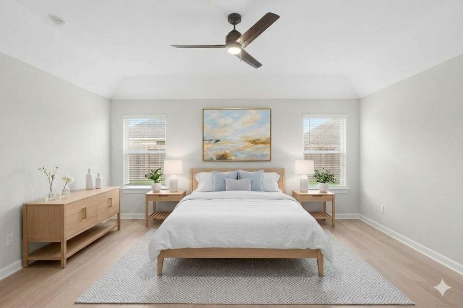 Massive primary bedroom (virtually staged)