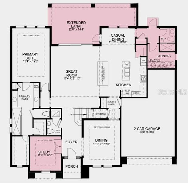 2D floor plan layout of this home in Victoria Lakes, Odessa, FL (Image 3). 2D floor plan layout of this home in Victoria Lakes, Odessa, FL (Image 3).
