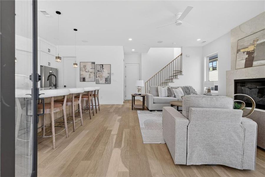 Furnished interior view inside a new home in , Atlanta (Image 10). Furnished interior view inside a new home in , Atlanta (Image 10).