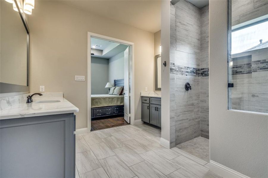 Furnished interior view inside a new home in , Flower Mound (Image 8).