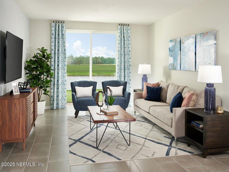 Furnished interior view inside a new home in Flagler Village - Signature Series, Palm Coast (Image 4).