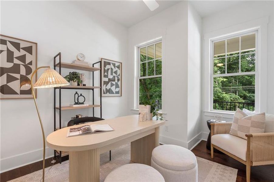 Furnished interior view inside a new home in , Atlanta (Image 10).