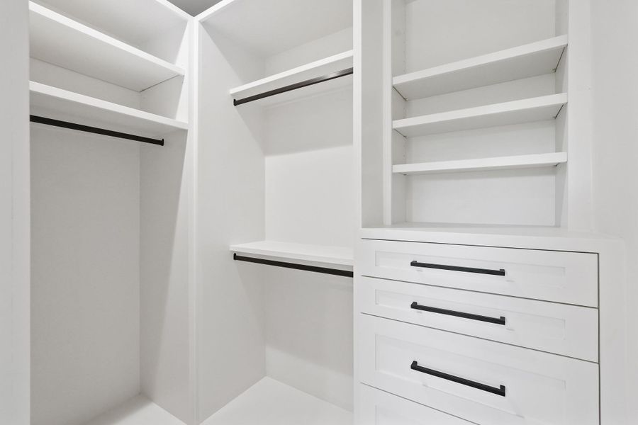 All the secondary closets were designed and customized on the same high level.