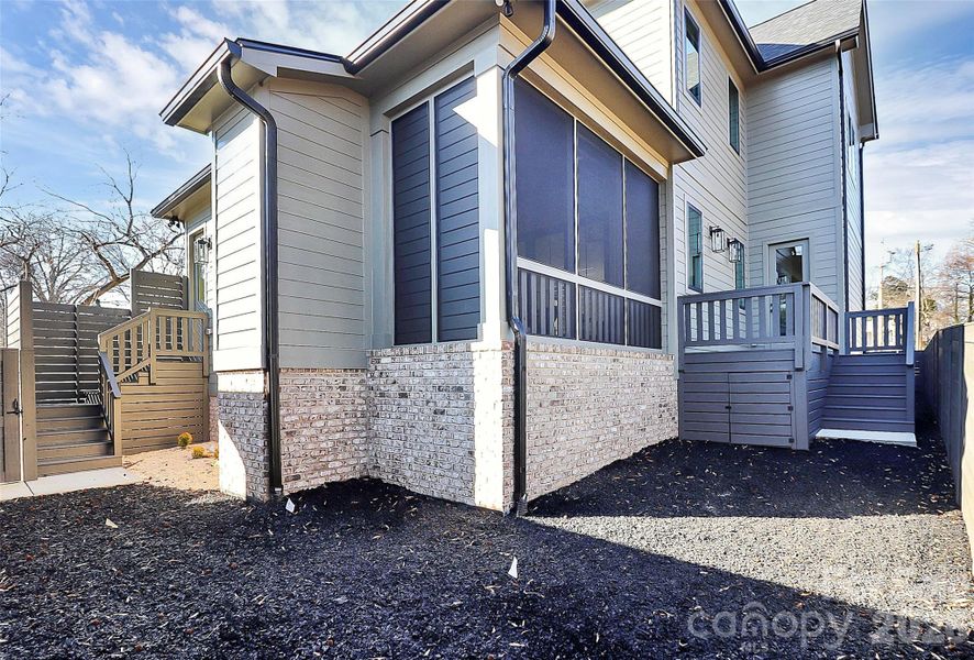 Exterior details and patio area of a home in , Charlotte (Image 29).