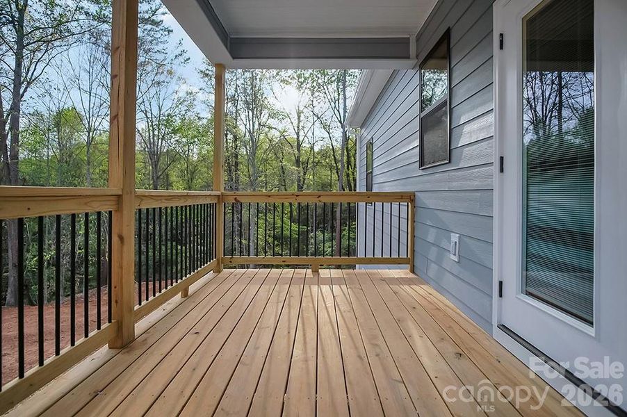 Exterior details and patio area of a home in , Rutherfordton (Image 21).