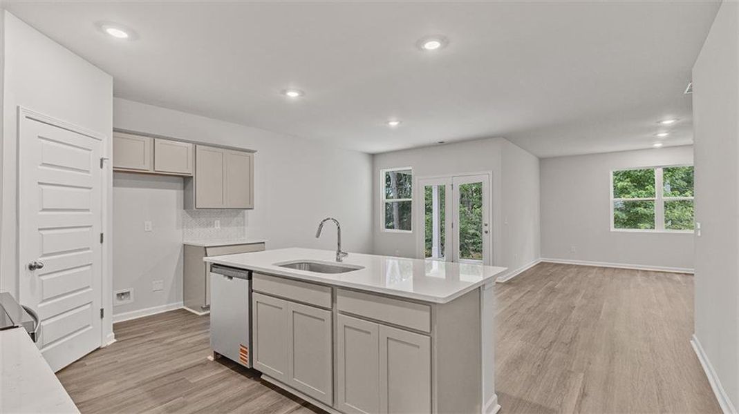 Furnished interior view inside a new home in Teamon Pointe, Griffin (Image 5).