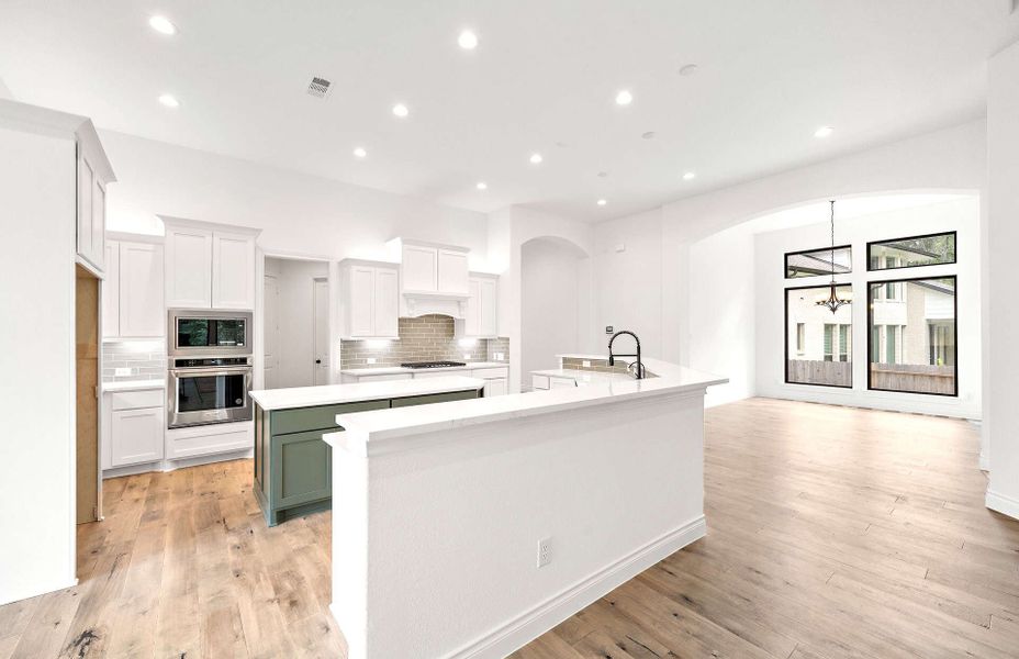 Furnished interior view inside a new home in Bridgeland 60′, Cypress (Image 7).