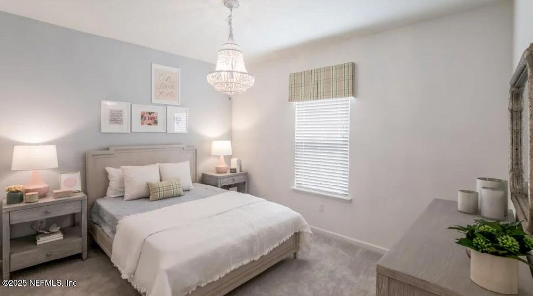 Furnished interior view inside a new home in Silver Meadows at SilverLeaf: Silver Meadows 60s, St. Augustine (Image 11).