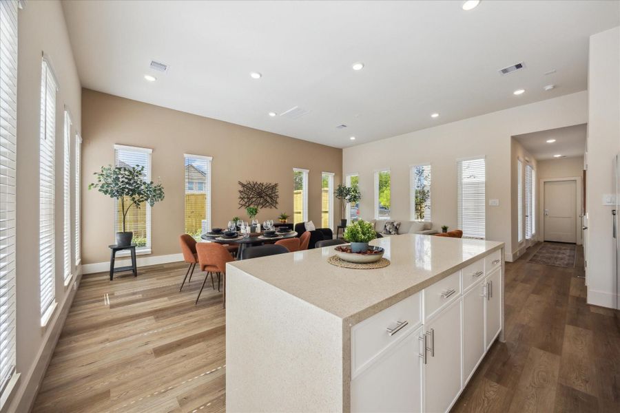 The expansive layout allows for easy movement and connection between rooms, perfect for hosting or everyday living.