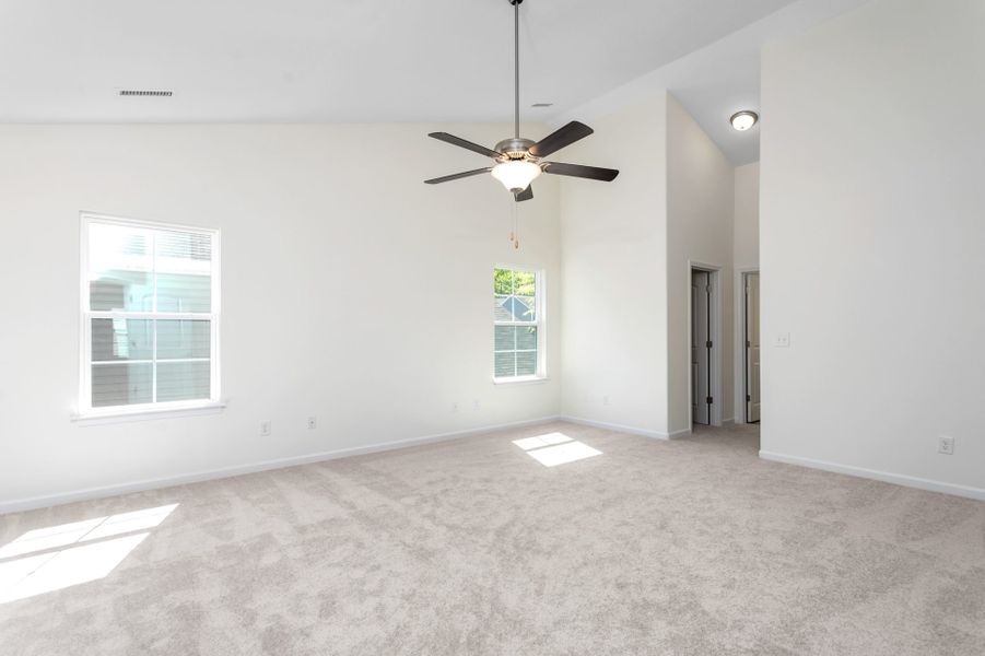 Representative unfurnished interior of a home built from the Fairfield by Keystone Homes NC in Royal Pines, Trinity (Image 42).