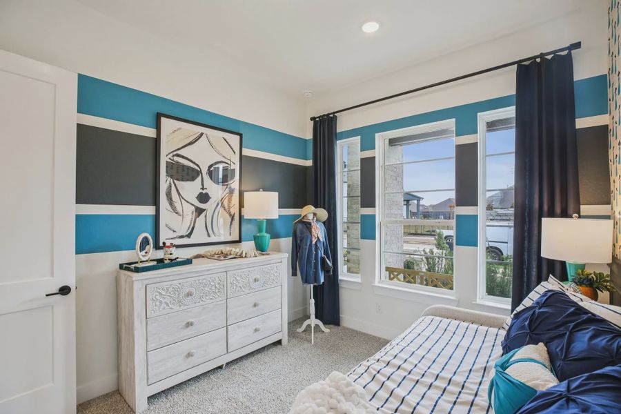 Representative furnished interior of a home built from the Dayton by Chesmar Homes in Bridgeland 45's, Cypress (Image 8).