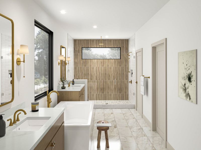 Furnished interior view inside a new home in , Houston (Image 7).