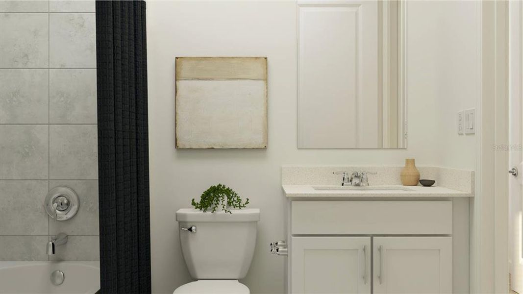 Furnished interior view inside a new home in Meadow Pointe, Groveland (Image 16).