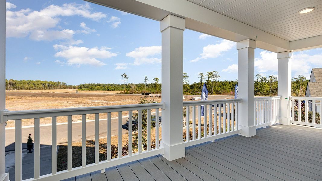 Exterior details and patio area of a home in Auberon Woods, Conway (Image 3).
