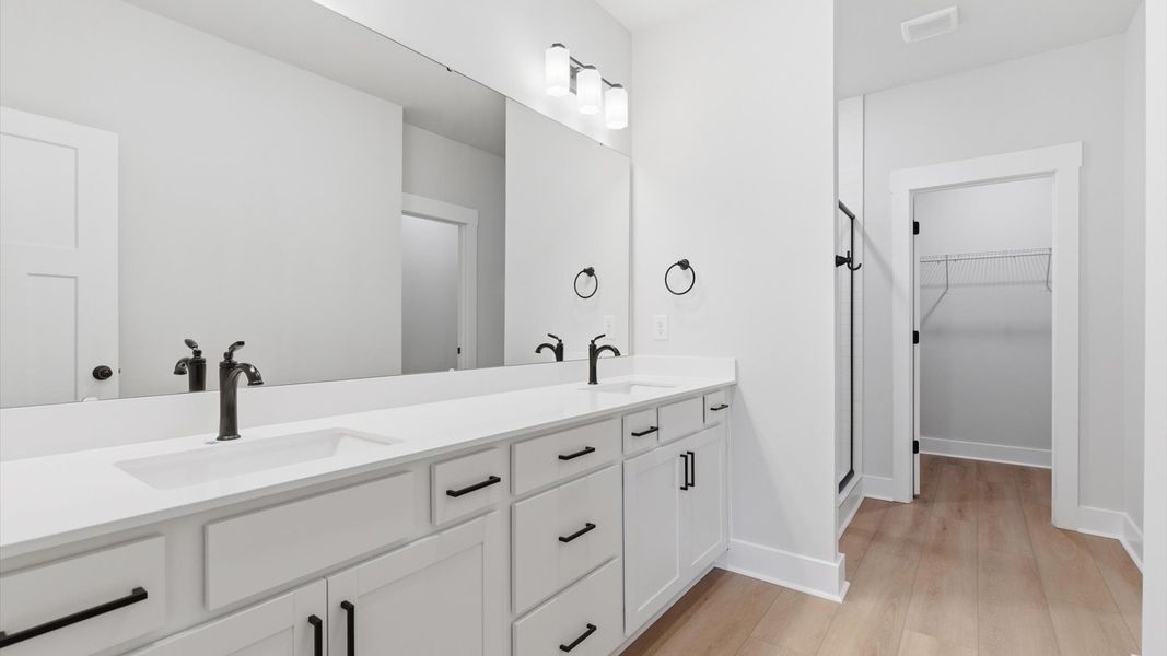 Furnished interior view inside a new home in Village at Midway, Anderson (Image 18).
