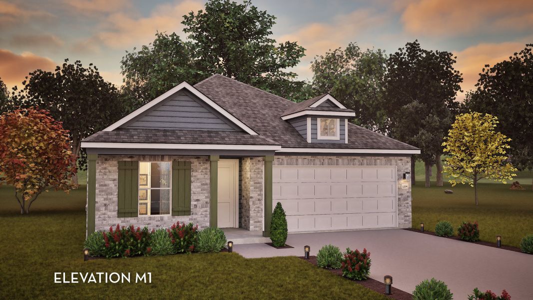 Representative exterior photo of a completed home built from the Aquila by CastleRock Communities in Lariat, Liberty Hill, TX (Image 2). Representative exterior photo of a completed home built from the Aquila by CastleRock Communities in Lariat, Liberty Hill, TX (Image 2).