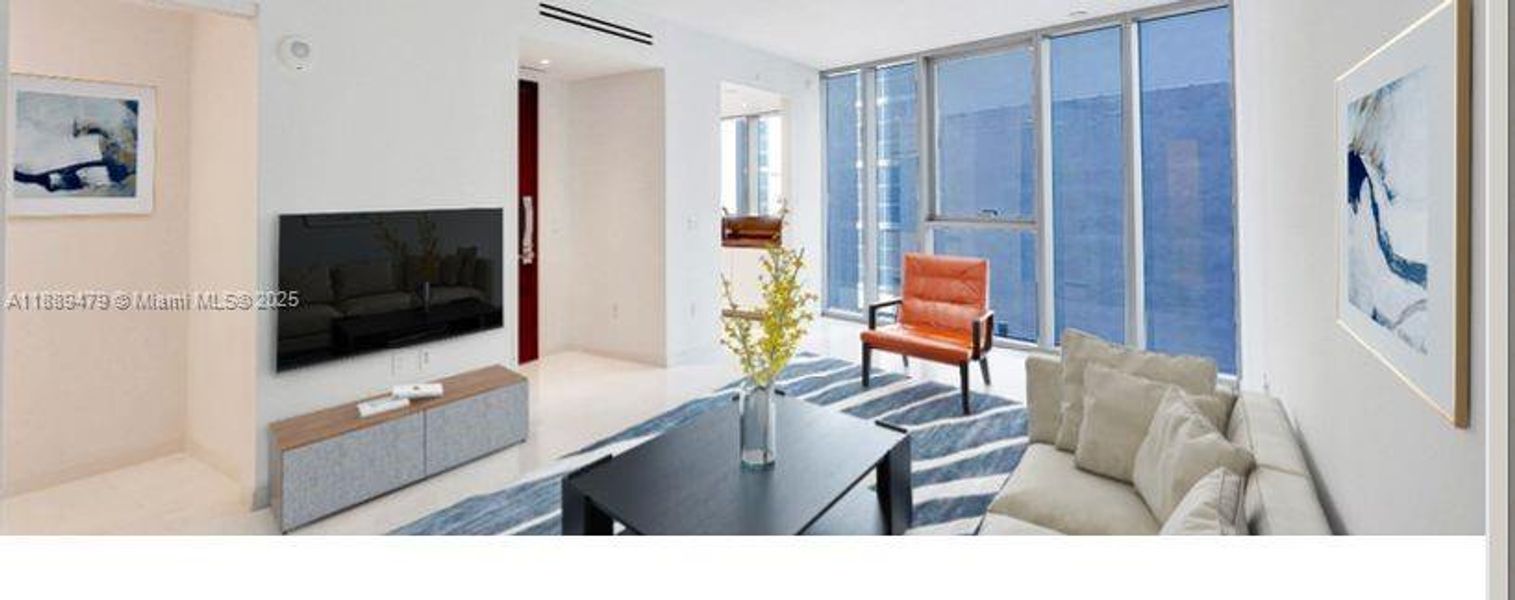 Furnished interior view inside a new home in , Miami (Image 16).