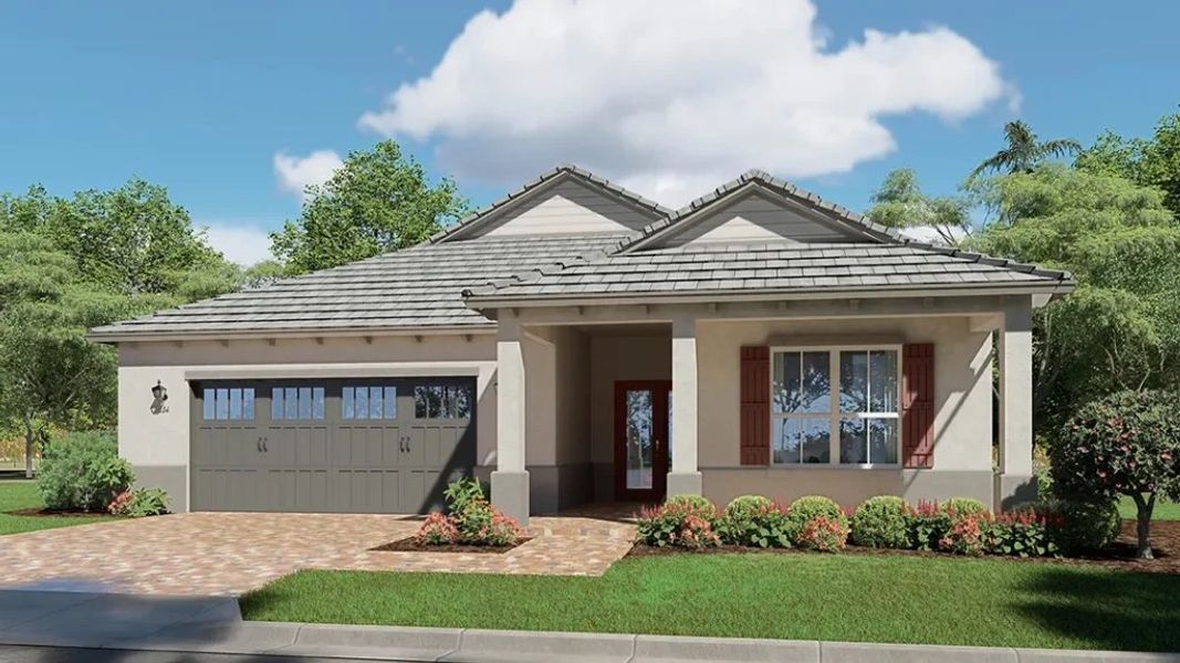 Representative exterior photo of a completed home built from the Balfour - Carrington by Colen Built Development, LLC in On Top of the World Communities, Ocala, FL (Image 1). Representative exterior photo of a completed home built from the Balfour - Carrington by Colen Built Development, LLC in On Top of the World Communities, Ocala, FL (Image 1).