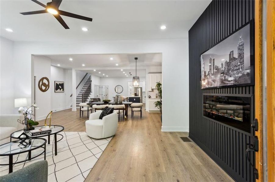 Furnished interior view inside a new home in , Atlanta (Image 6).