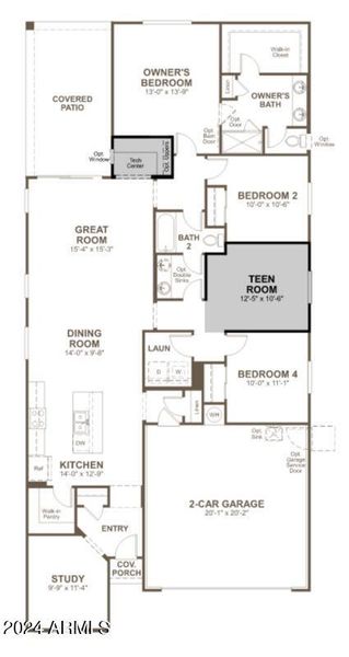 EDO I - lot 102 - Floor Plan Sunstone te