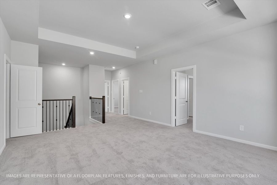 Spacious, unfurnished interior of a new home in Sunterra 50s, Katy (Image 29).