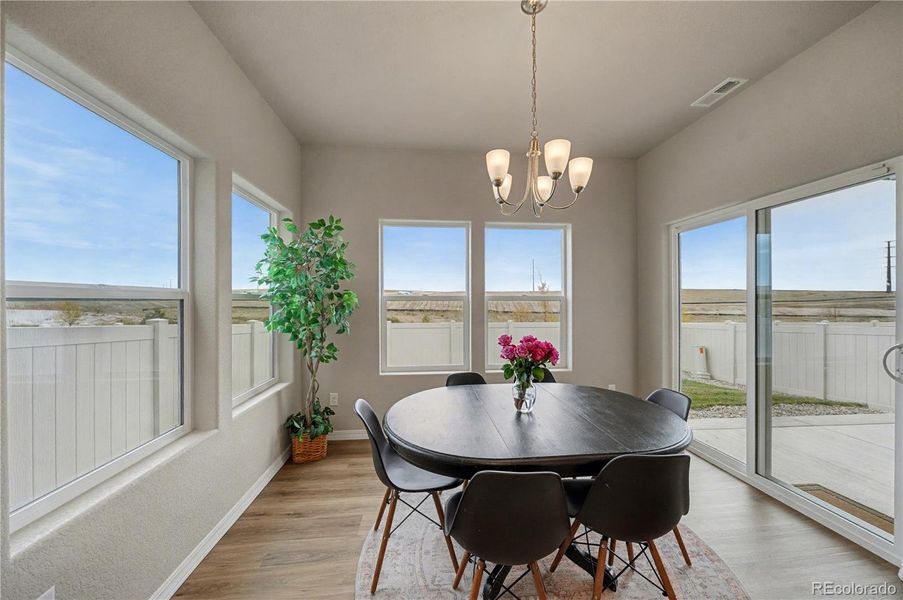 Furnished interior view inside a new home in , Colorado Springs (Image 30).