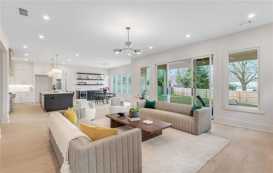 Furnished interior view inside a new home in , Atlanta (Image 16).
