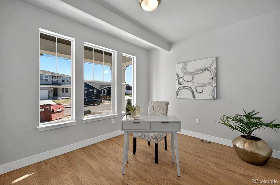 Furnished interior view inside a new home in , Colorado Springs (Image 31). Furnished interior view inside a new home in , Colorado Springs (Image 31).