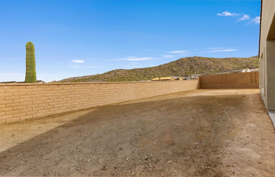 Exterior details and patio area of a home in Saguaro Reserve - Majesty, Marana (Image 3).
