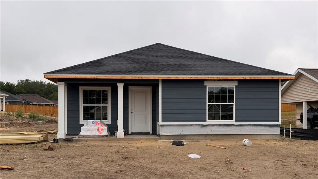 In-progress construction of a new home in Rolling Hills, Bell, FL (Image 23).