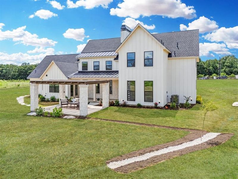 Front exterior of a new home in , Wills Point, TX, highlighting curb appeal (Image 27).