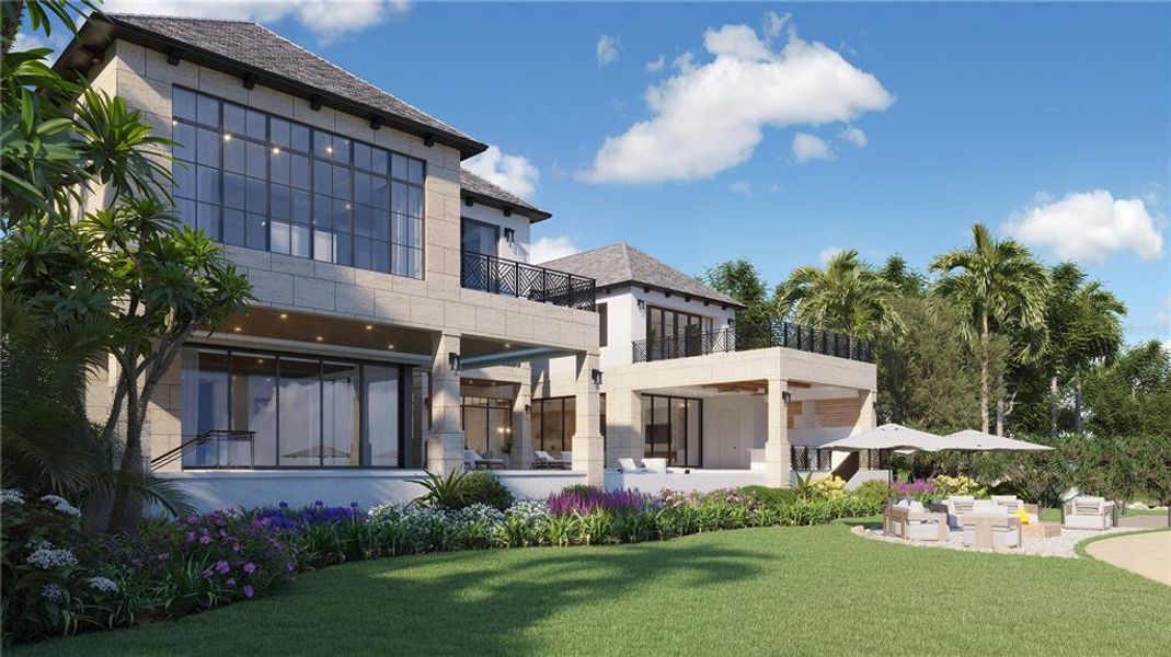 Exterior details and patio area of a home in , Sarasota (Image 3).